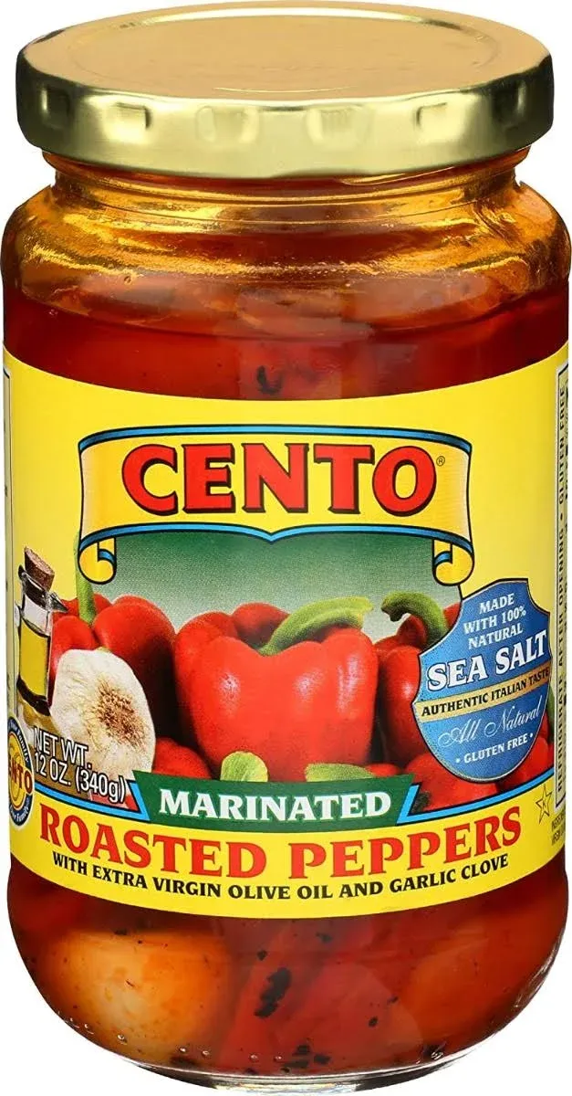 Cento Peppers, Roasted, Marinated - 12 oz