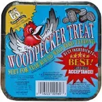 C&S Woodpecker Suet Treat, 11 oz Cake, Wild Bird Suet, 12 Pack