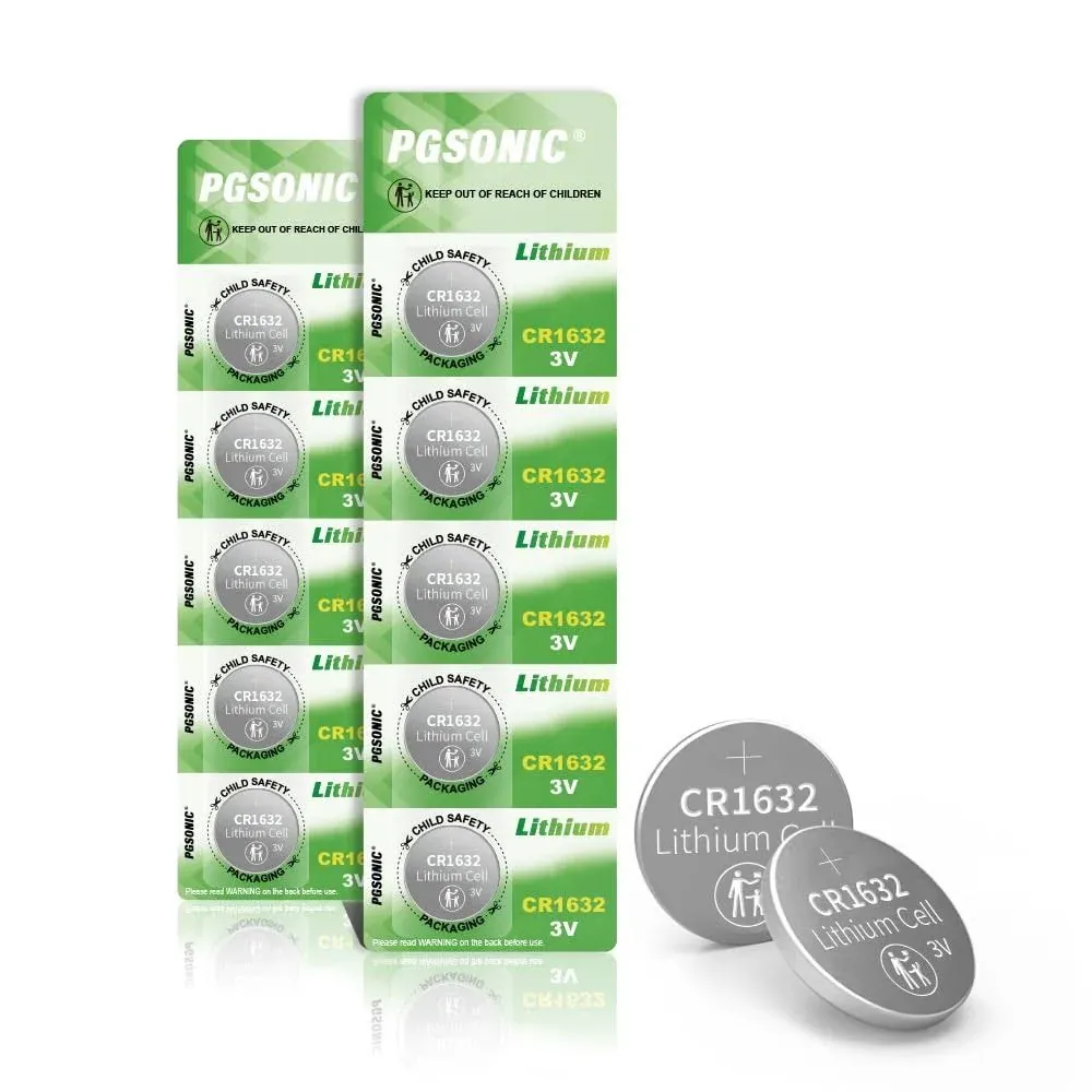 PGSONIC CR1632 3V Lithium Battery (10pcs)