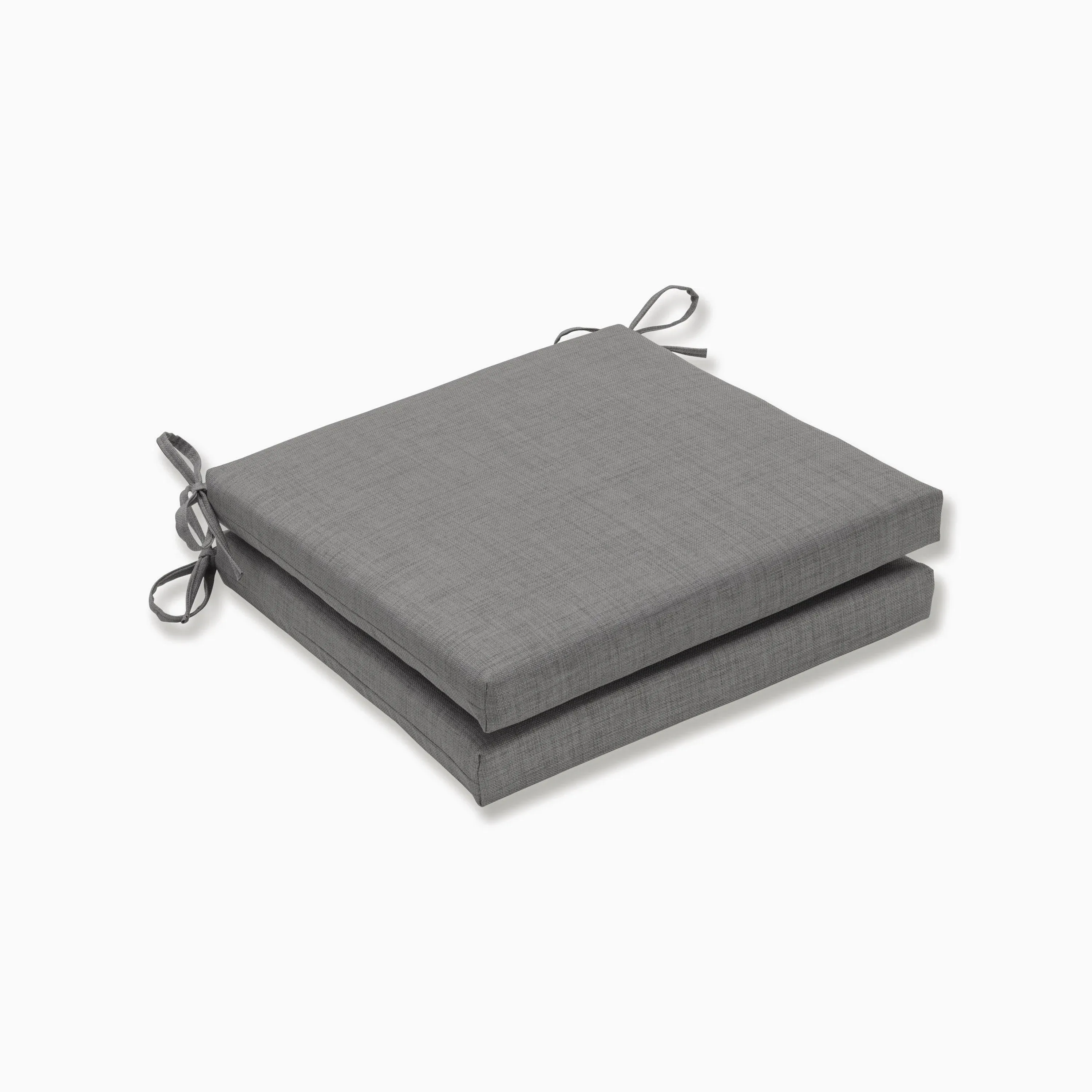 Rave Graphite Oversized Seat Cushion Set, Set of 2 - Transitional - Outdoor Cushions And Pillows - by Pillow Perfect Inc | Houzz