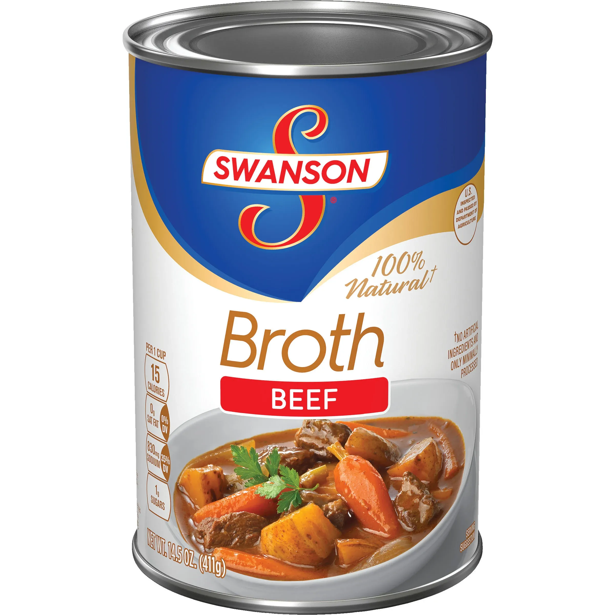 Swanson 100% Natural Beef Broth 32 oz Carton (Pack of 8)