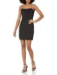 Guess Women's Skylar Chain-Strap Square-Neck Mini Dress - Jet Black A