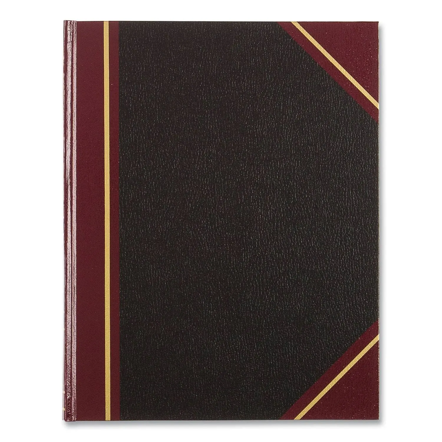 National Brand Black Texhide Record Book With Margin, 8 3/8&#034; x 10 3/8&#034;