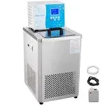 VEVOR Laboratory Chiller Circulator 6L Chiller Lab Low Temperature Cooling Liquid Circulator Pump Chiller Lab Recirculating Chiller Water Bath Recirculating Water Cooling Chiller for Laboratory