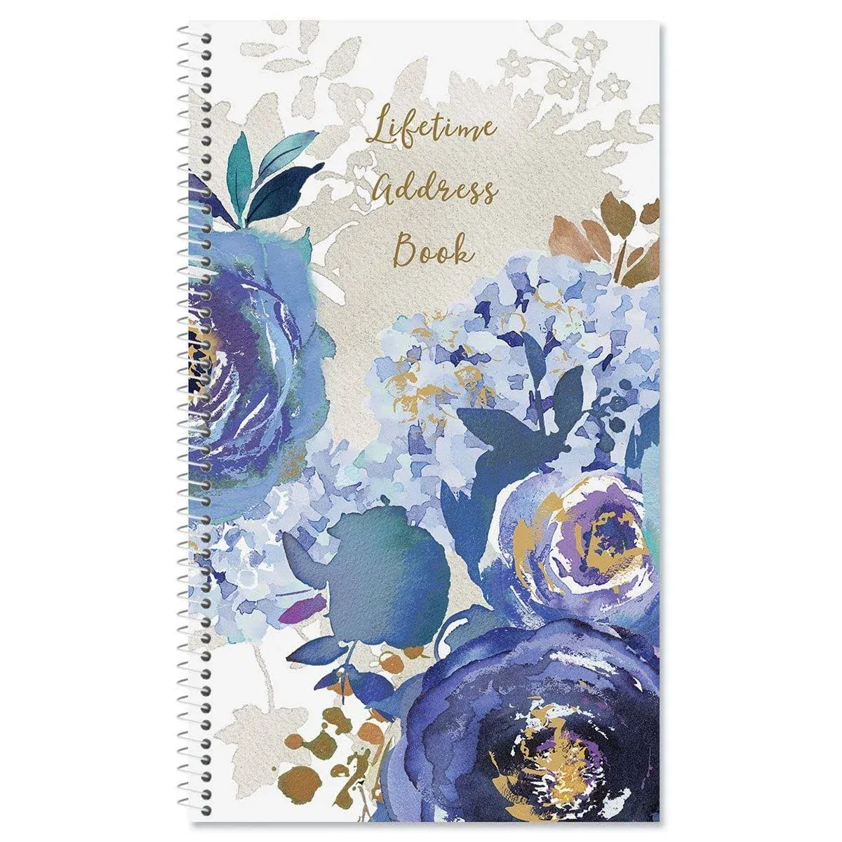 Blue Peacock Lifetime Address Book -72 Page, Soft Cover Telephone Number and Address Keeper