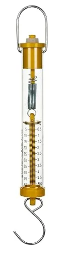 Eisco Labs Newton Force Meter Spring Scale - Max Capacity 50N, 5kg, Dual Scale ...