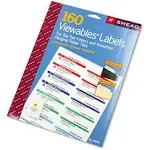 Smead 64915 8 1/2" x 14" White 3 1/2" Viewable Label Pack Refills - 160/Pack