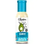 Chosen Foods Avocado Oil-Based Ranch Salad Dressing and Marinade, Keto Diet Friendly, Gluten Free, Low-Carb Sauce (8 oz)