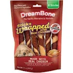 DreamBone Chicken-Wrapped Chews 8 Count, Rawhide-Free Chews for Dogs - large | 8-count