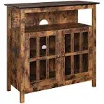 Big Sur Highboy TV Stand with Storage Cabinets in Barnwood - Convenience Concepts 8066070BDW