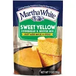 Martha White Cornbread & Muffin Mix, Sweet Yellow 7 oz