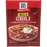 Mccormick Seasoning Mix, Chili, Mild - 1.25 oz