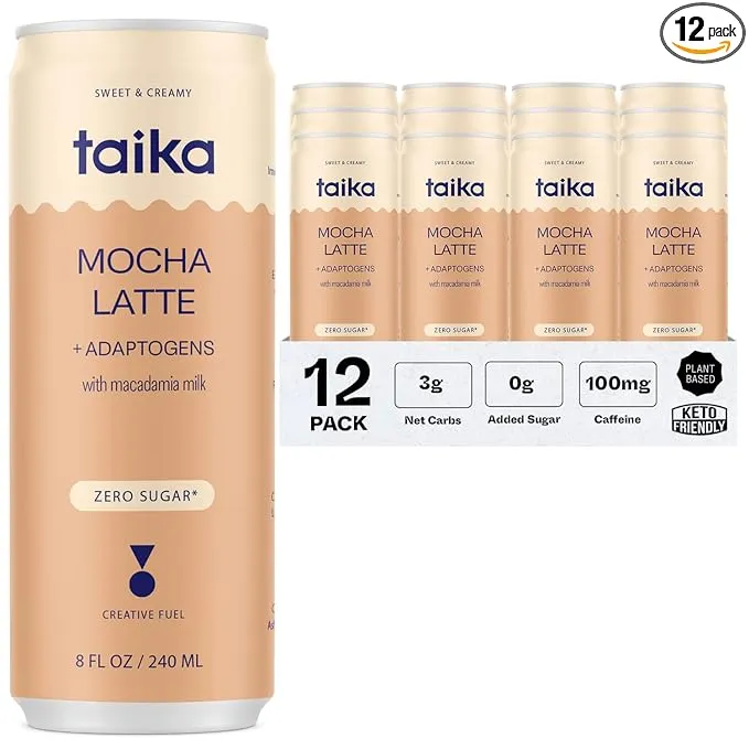 Taika - Mocha Latte w/ Macadamia - 12-Pack - 8oz