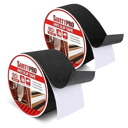 Safetypro 4&#034; 2&#034; x 35ft Heavy Duty Anti Slip Tape Safety Non Slip Grip Tape 2Pack