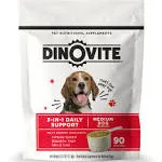 Dinovite Dog Supplement - Immune + Digestive, Skin + Coat Support, 90 Day Supply