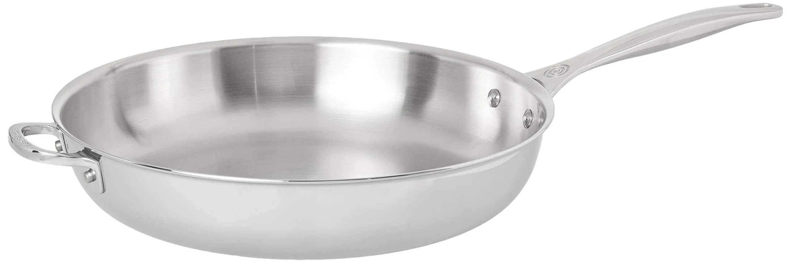 Le Creuset 12.5" Deep Fry Pan with Helper Handle - Stainless Steel