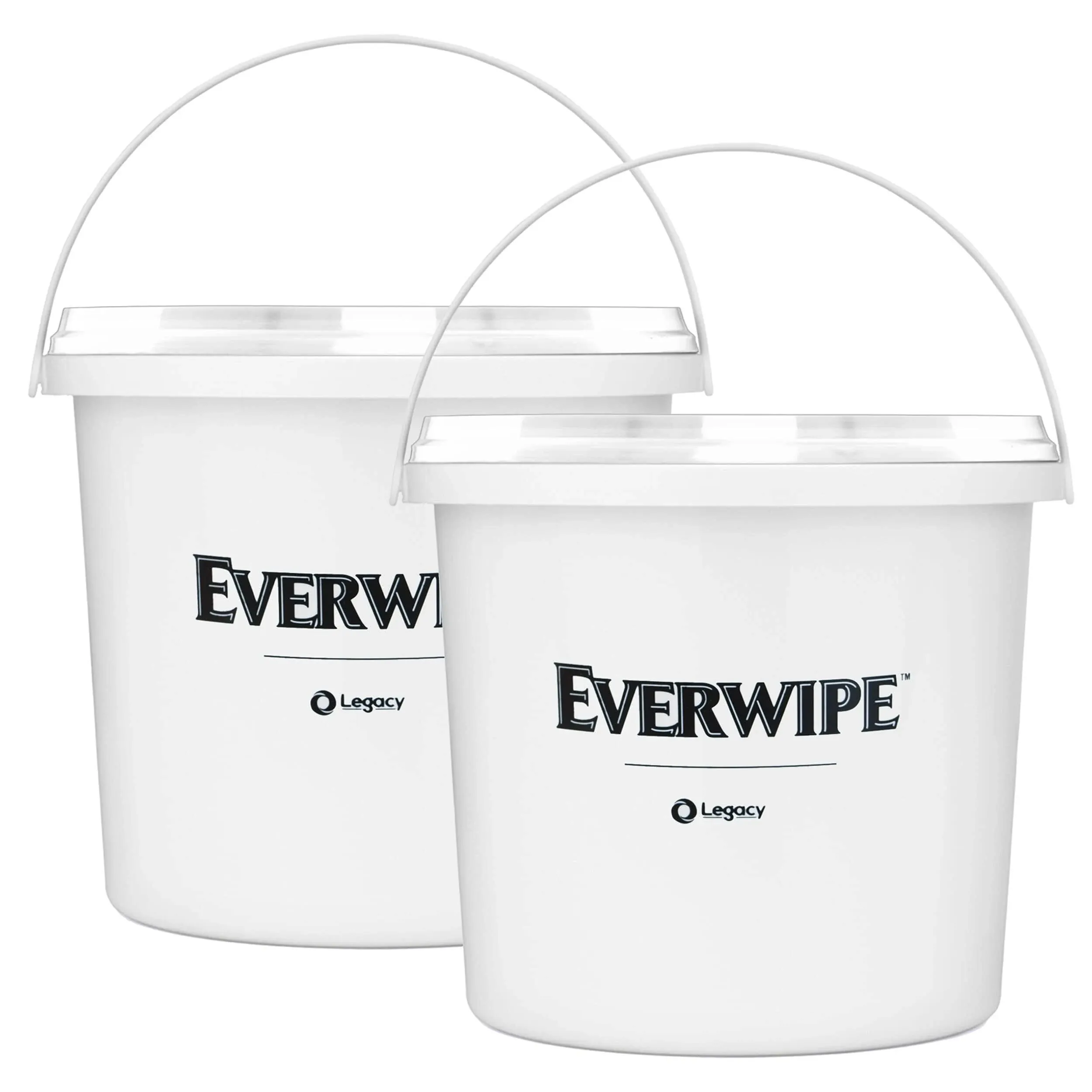 Everwipe High Volume Wet Wipe Centerpull Resealable Bucket , 12 x 12 x 12, White, 2/Carton