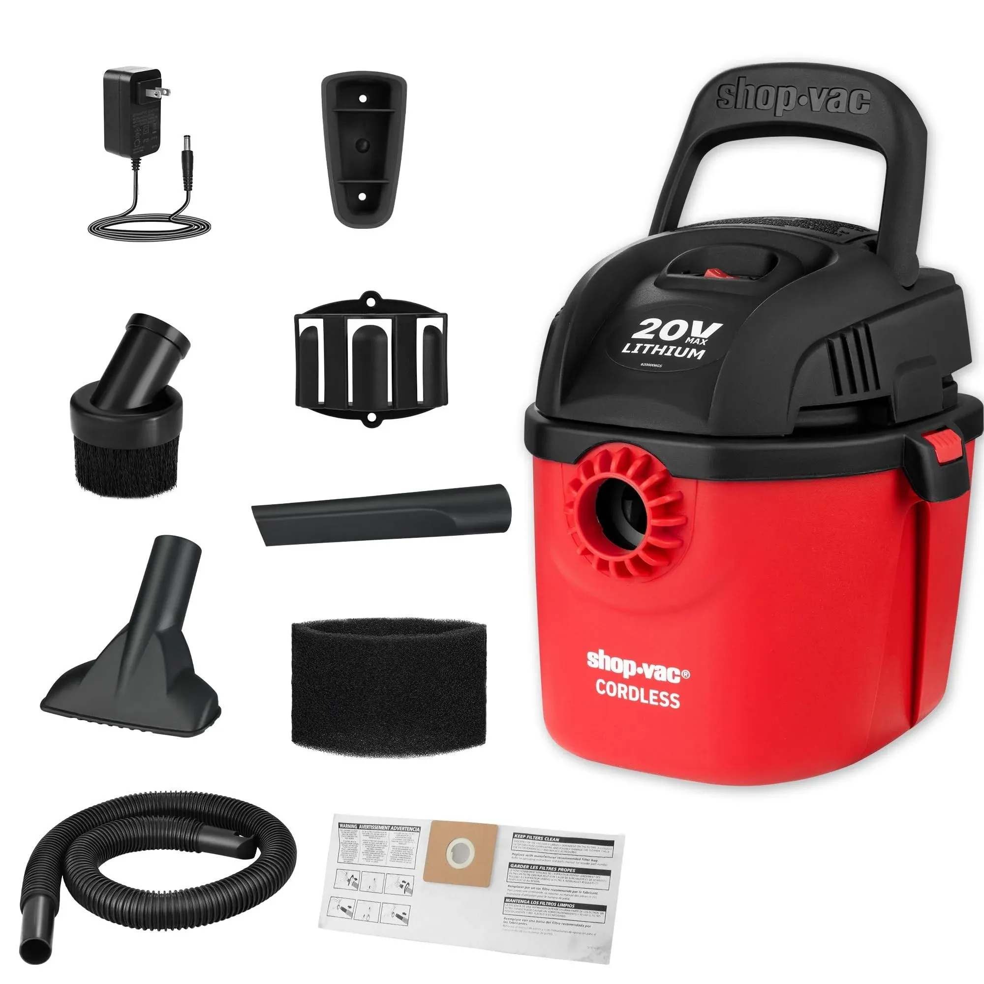 Shop-Vac 20V Cordless 1 Gallon Wet Dry Vacuum