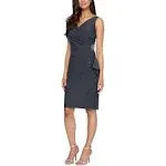 Alex Evenings Petite Ruched Sheath Dress - 12p