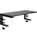 Vivo Black 22" Clamp-on Desk Extension Shelf for Monitor DESK-SHELF22B