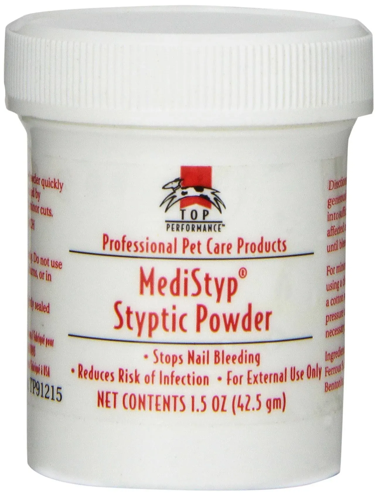 Top Performance MediStyp Styptic Powder with Benzocaine - 1.5 oz.