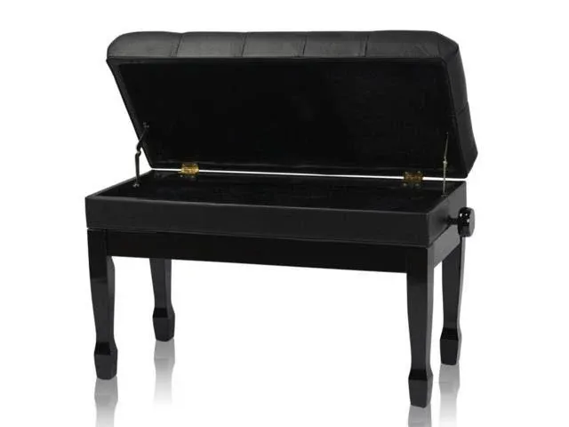 GRIFFIN Genuine Leather Piano Bench Oversize Duet Keyboard Stool