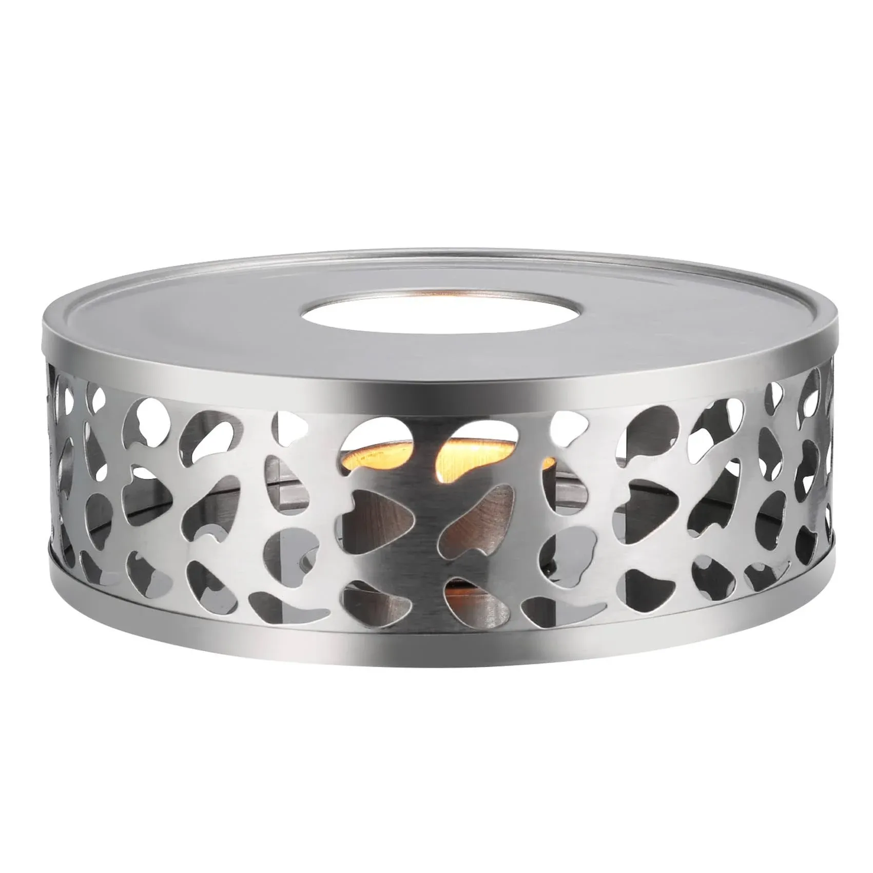 Simtive Teapot Warmer, Brushed Stainless Steel Tea Warmer with Tealight Holder ...