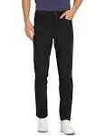 CRZ Yoga Mens Work Slim Fit All-Day Comfort Golf Pants 5 Pockets 30'' Black / 34