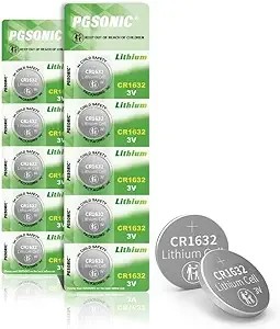 Pgsonic CR1632 3V Lithium Battery (10pcs)