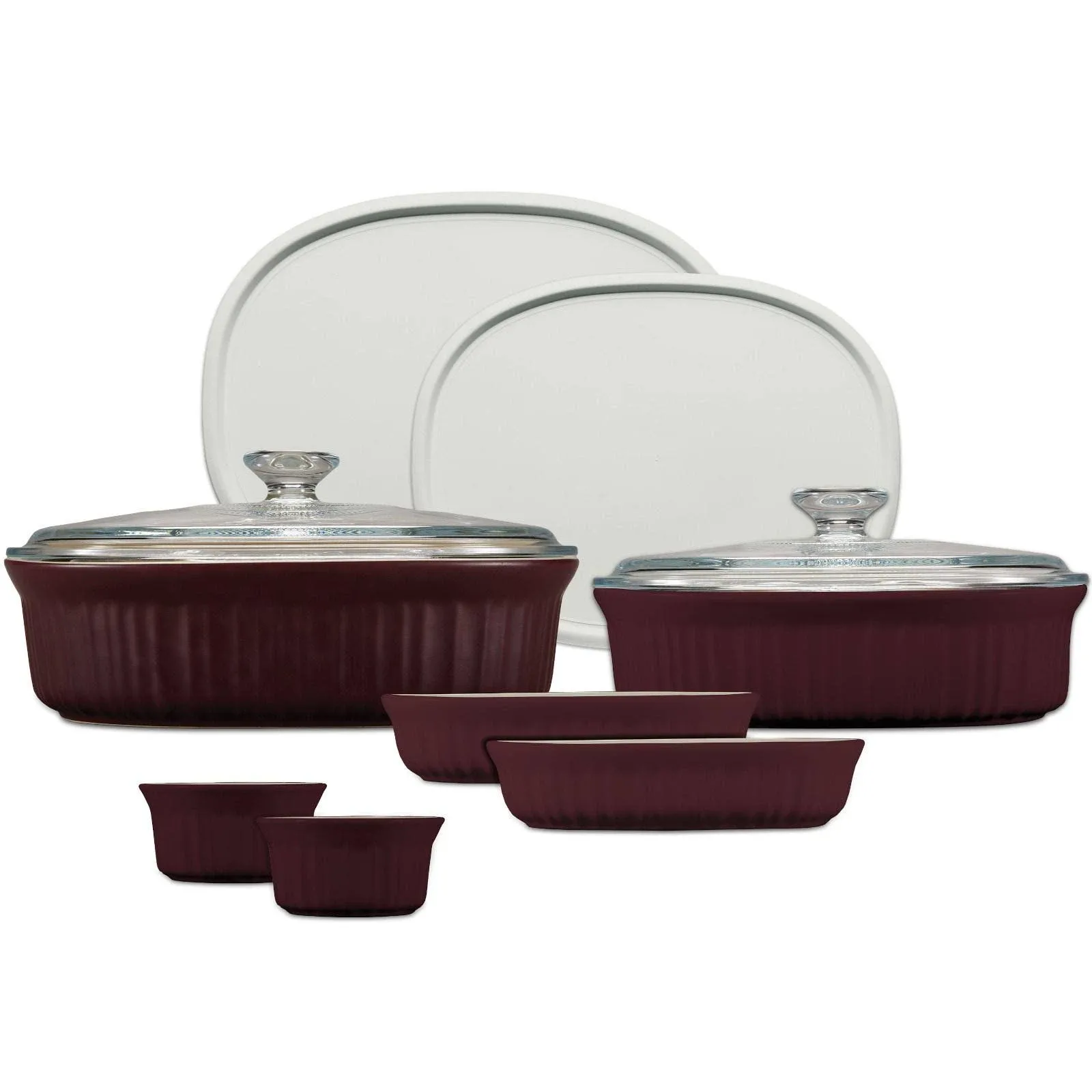 CorningWare 10-Piece Bakeware Set (French Colors) | Cabernet