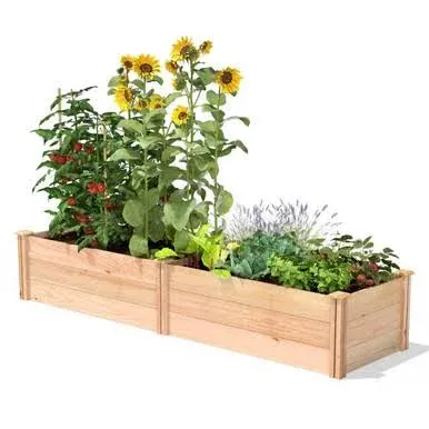 Green Powder Coated Metal Raised Garden Bed Planter - 48"L x 24"W x 10" H