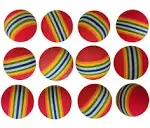 Colorful Soft Foam Rainbow Play Balls for Pet Dog and Cat Toys (12)