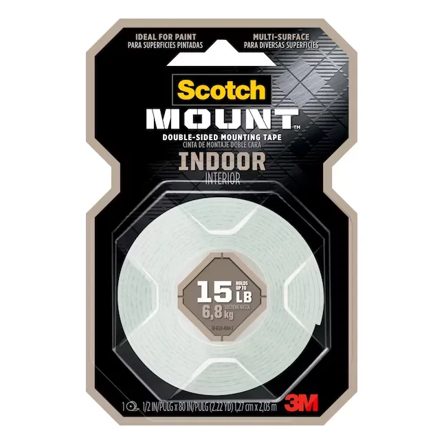 Scotch-Mount Indoor Double-Sided Mounting Tape 0.5-in x 6.5-ft Double-Sided Tape Lowes.com