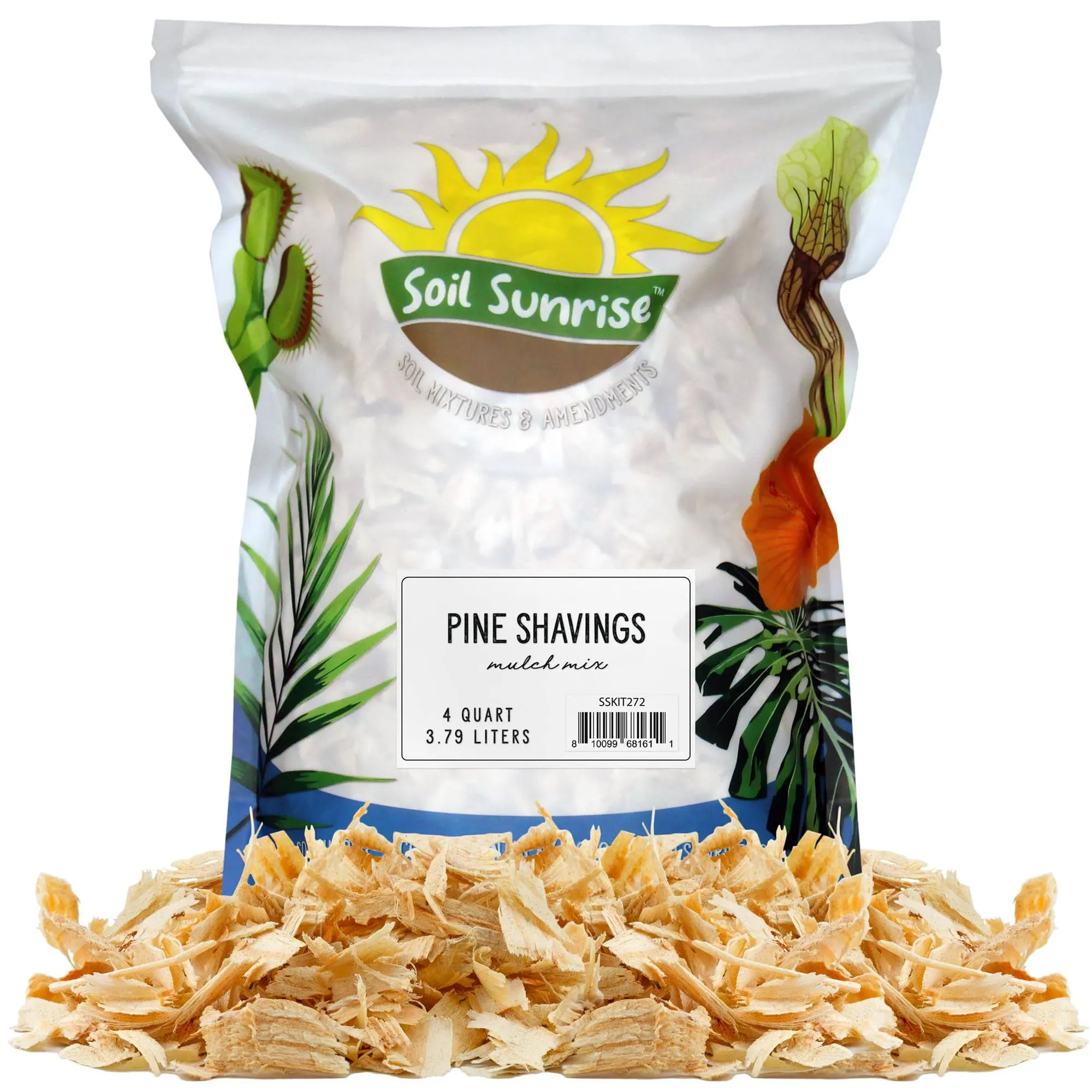 Soil Sunrise 4qt Pine Shavings for Mulch or Livestock Bedding