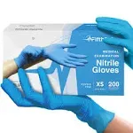 Fifth Pulse Nitrile Exam Latex Free &amp; Powder Free Gloves - Blue