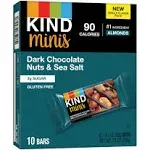 Kind Bars, Dark Chocolate Nuts & Sea Salt, Minis - 10 pack, 0.7 oz bars