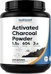 Nutricost Activated Charcoal Powder 2lbs - Vegetarian, Gluten Free, Non-GMO