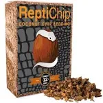 Reptichip Coconut Substrate for Reptiles 12 Quart Loose Coarse Coconut Husk Chip Reptile Bedding