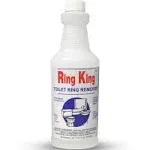 Amazon Brand - Ring King Toilet Bowl Cleaners | Toilet Bowl Cleaner Liquid 32oz Fast Acting Bathroom Cleaner For Calcium, Water, Rust, Red Clay &amp;