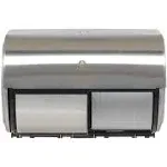 Georgia-Pacific Compact Coreless Side-by-Side 2-Roll Dispenser, 10.13 x 6.75 x 7.13, Stainless