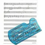 Long Beach Music Song Writer's Composing Template Stencil for Music Notes & Symbols with Manuscript Staff Paper Tablet