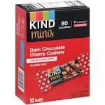 Kind Bars, Dark Chocolate Cherry Cashew, Minis - 10 pack, 0.7 oz bars