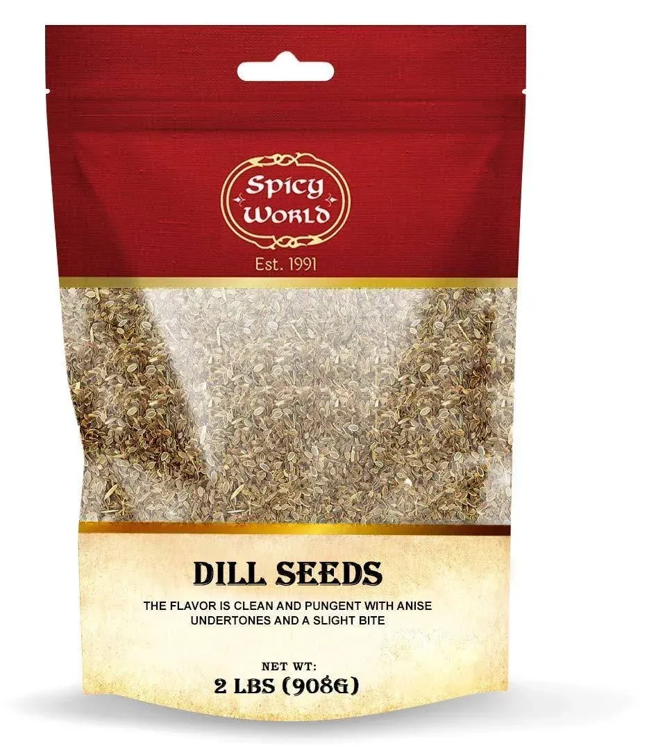 Spicy World Dill Seeds Whole Spice Perfect for Pickling and Eating