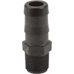 HB075-100 by Banjo | Pipe Fitting | 3/4" Male NPT x 1" Hose Barb | Straight | 300 PSI | Polypropylene | Pack of 10