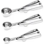 3 Pack Ice Cream Scoop Cookie Scoop Set Small/Medium/L<wbr/>arge Ice Cream Scooper