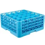 Carlisle RG25-314 OptiClean 25-Compartment Glass Rack with Three Extenders