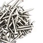 80 Piece Truss Head Screw Set for Dock Bumper Installation Marine Grade Stainless Steel 10 x 1-1/4 Inches SS