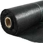 VEVORbrand Weed Barrier Landscape Fabric, 5 x 250 ft Premium Woven Ground Cover 5 oz Heavy Duty PP Material & Easy Setup, Dual-Layer for Outdoor Garden, Lawn, Driveway, Black