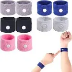 LYJEE 5 Pairs Of Motion Sickness Bands Nausea Wristbands for Car Sickness Relief