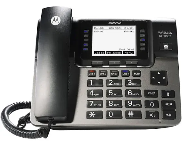 1–4 Line Corded/Cordles<wbr/>s System, Cordless Desk Phone